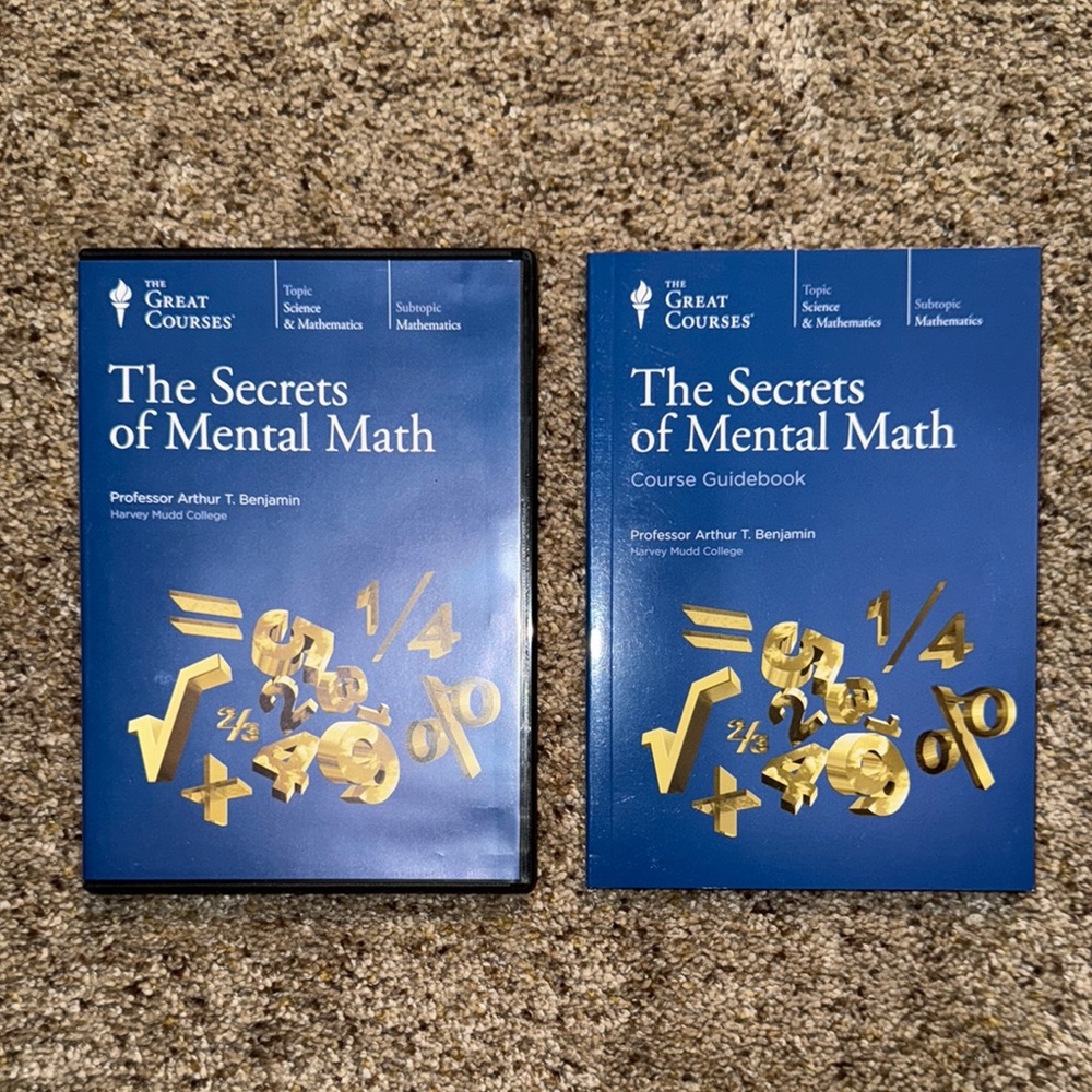 The Great Courses The Secrets of Mental Math Set